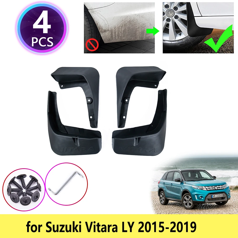 for Suzuki Vitara Escudo LY 2015 2016 2017 2018 2019 Mudguards Mudflap Fender Mud Flaps Splash Guards Front Rear Car Accessories |