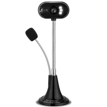 rotating lens USB Driver-free Webcam 480P Computer PC Laptop Web Camera Built-in noise reduction Microphone with 4 LED Light
rotating lens USB Driver-free Webcam 480P Computer PC Laptop Web Camera Built-in noise reduction Microphone with 4 LED Light