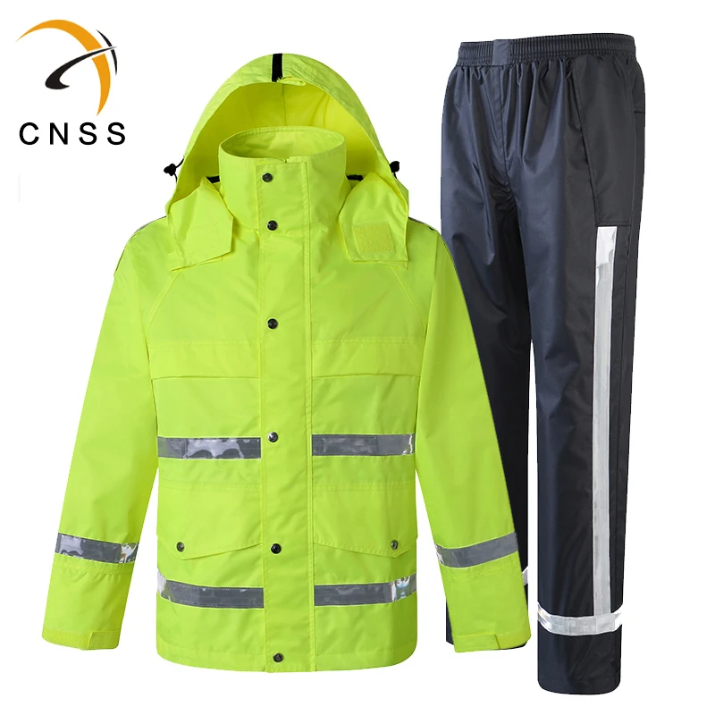 2 PCS Jacket Coat Set High Visibility Reflective Raincoat Road Traffic Rescue Raincoat Uniform Coat Set Suits Thicken Jacket
2 PCS Jacket Coat Set High Visibility Reflective Raincoat Road Traffic Rescue Raincoat Uniform Coat Set Suits Thicken Jacket