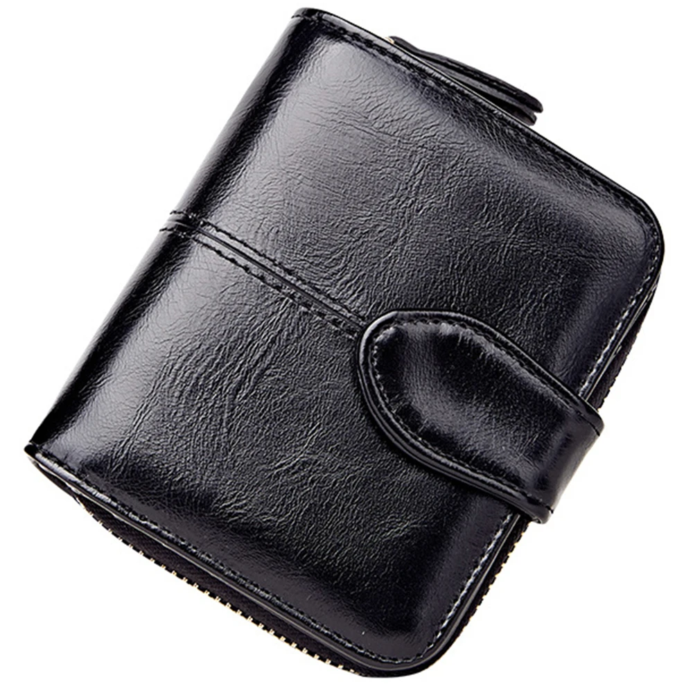 Oil Wax Leather Women Short Wallet Foldable Money Purse with Zipper Hasp Bank Cards Coins Bag Mini Plutch for Female Lady Gifts
Oil Wax Leather Women Short Wallet Foldable Money Purse with Zipper Hasp Bank Cards Coins Bag Mini Plutch for Female Lady Gifts