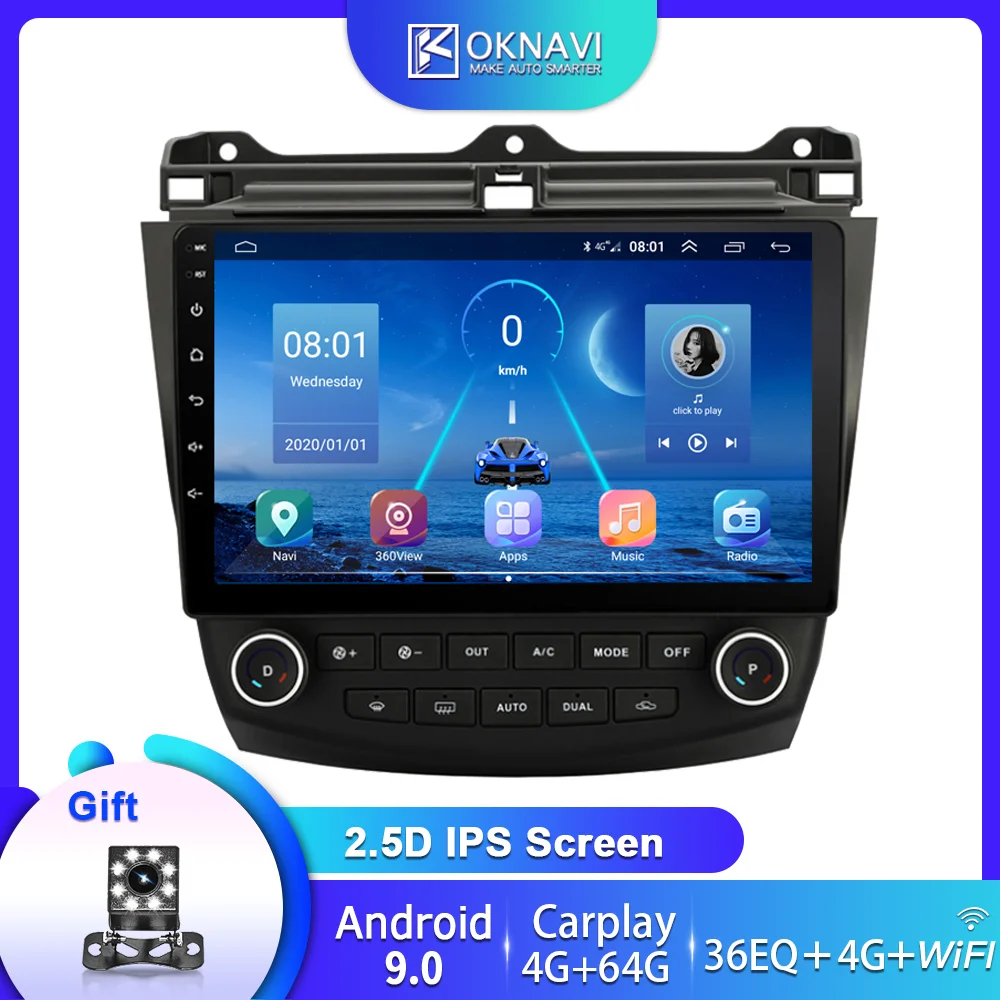for Honda Accord 7 Car Radio 2003-2007 Support Streeing Wheel OBD TPMS DAB Multimedia DVD Stereo Player DSP Carplay Android 9.0
for Honda Accord 7 Car Radio 2003-2007 Support Streeing Wheel OBD TPMS DAB Multimedia DVD Stereo Player DSP Carplay Android 9.0
