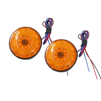 beler 2Pcs 12V 24 LED Car Motorcycle Trailer Amber Round Rear Tail Brake Stop Marker Light Lamp Indicator Reflector Decoration
beler 2Pcs 12V 24 LED Car Motorcycle Trailer Amber Round Rear Tail Brake Stop Marker Light Lamp Indicator Reflector Decoration