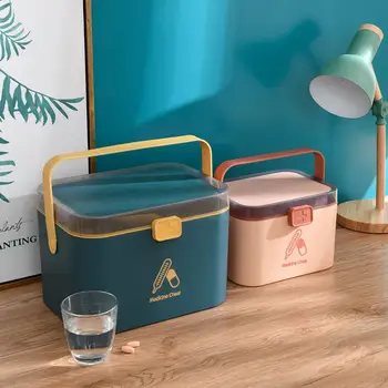 Plastic Medical Kit Drugs Pill Case Boxes Organizer Medicine Chest with Handle Travel Container Household First Aid Kit
Plastic Medical Kit Drugs Pill Case Boxes Organizer Medicine Chest with Handle Travel Container Household First Aid Kit