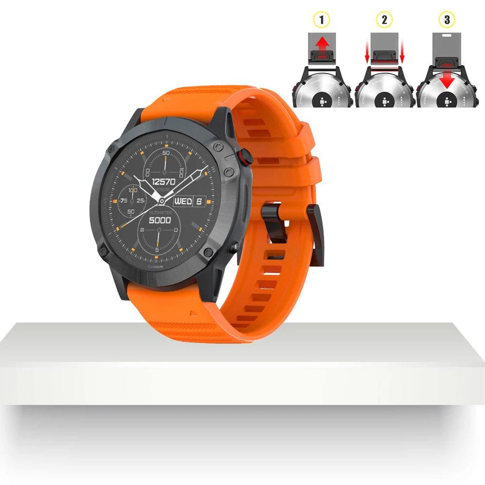 Smart Watch Band Straps For Garmin Fenix 6 6S 6X 5X 5 5S 3 3HR Forerunner 935 945 Quick Release Strap Silicone Bracelet
Smart Watch Band Straps For Garmin Fenix 6 6S 6X 5X 5 5S 3 3HR Forerunner 935 945 Quick Release Strap Silicone Bracelet
