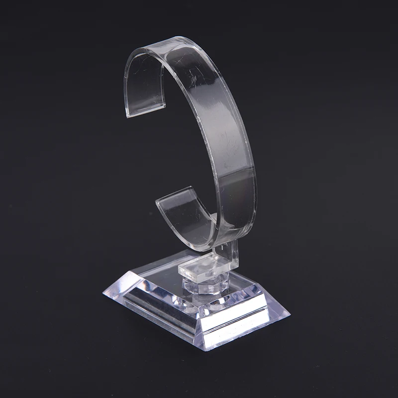 10CM Plastic Wrist Watch Display Rack Holder Sale Show Case Stand Tool Clear Jewelry Packaging Total Height | Украшения и