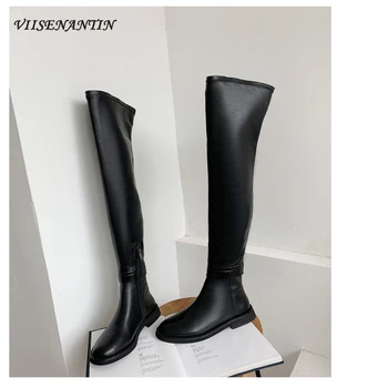 VIISENANTIN 2020 Low-heeled Leather Thick-heeled Boots High-heeled Knight Boots Large-tube Long-tube Over The Knee Boots
VIISENANTIN 2020 Low-heeled Leather Thick-heeled Boots High-heeled Knight Boots Large-tube Long-tube Over The Knee Boots