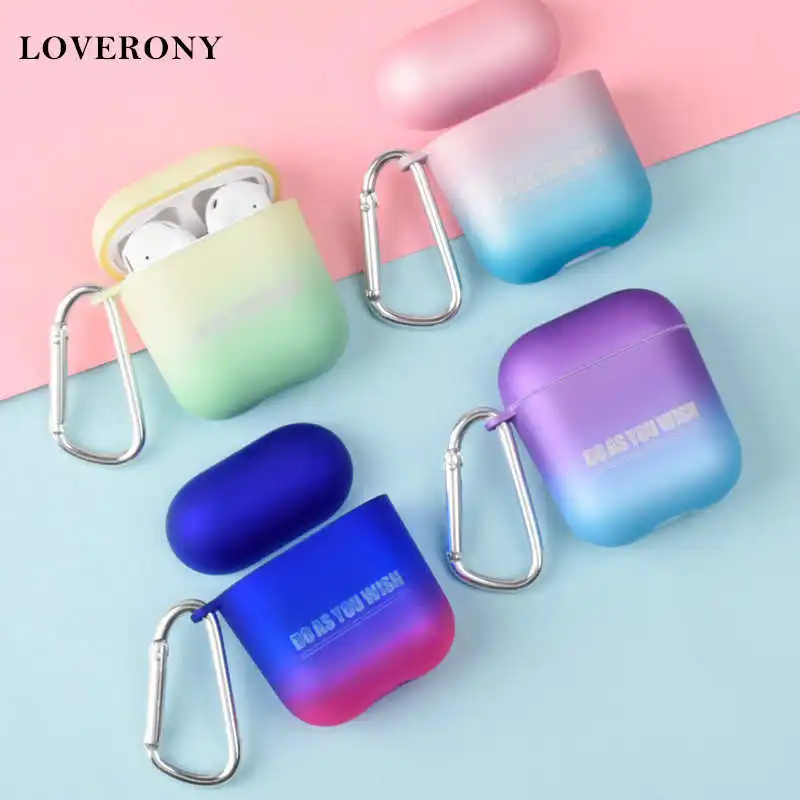 LOVERONY Gradient Colors Bluetooth Earphone PC Case For AirPods 2 1 Earpods Protection Cover i12 11Tws Case Coque Air pods 1:1
LOVERONY Gradient Colors Bluetooth Earphone PC Case For AirPods 2 1 Earpods Protection Cover i12 11Tws Case Coque Air pods 1:1
