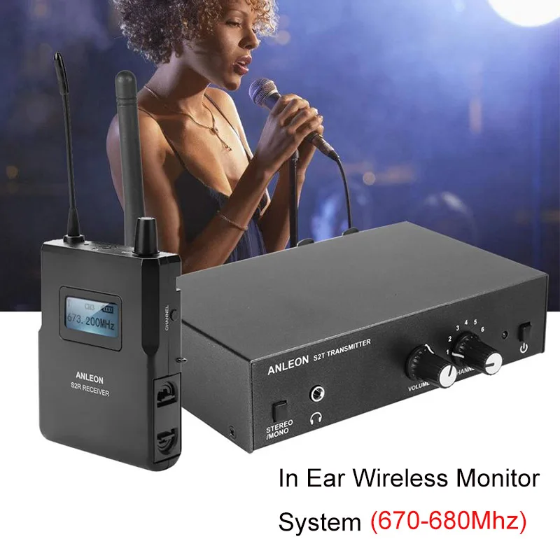 For ANLEON S2 Stereo Wireless Monitor System Wireless Earphone Microphone Transmitter System 670-680MHZ NTC Antenna Xiomi
For ANLEON S2 Stereo Wireless Monitor System Wireless Earphone Microphone Transmitter System 670-680MHZ NTC Antenna Xiomi