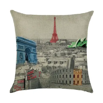 Retro Building Pattern Decorative Pillowcases Landscape Printed Cotton Linen Throw Pillow Case Pillowcase kussensloop almohada
Retro Building Pattern Decorative Pillowcases Landscape Printed Cotton Linen Throw Pillow Case Pillowcase kussensloop almohada