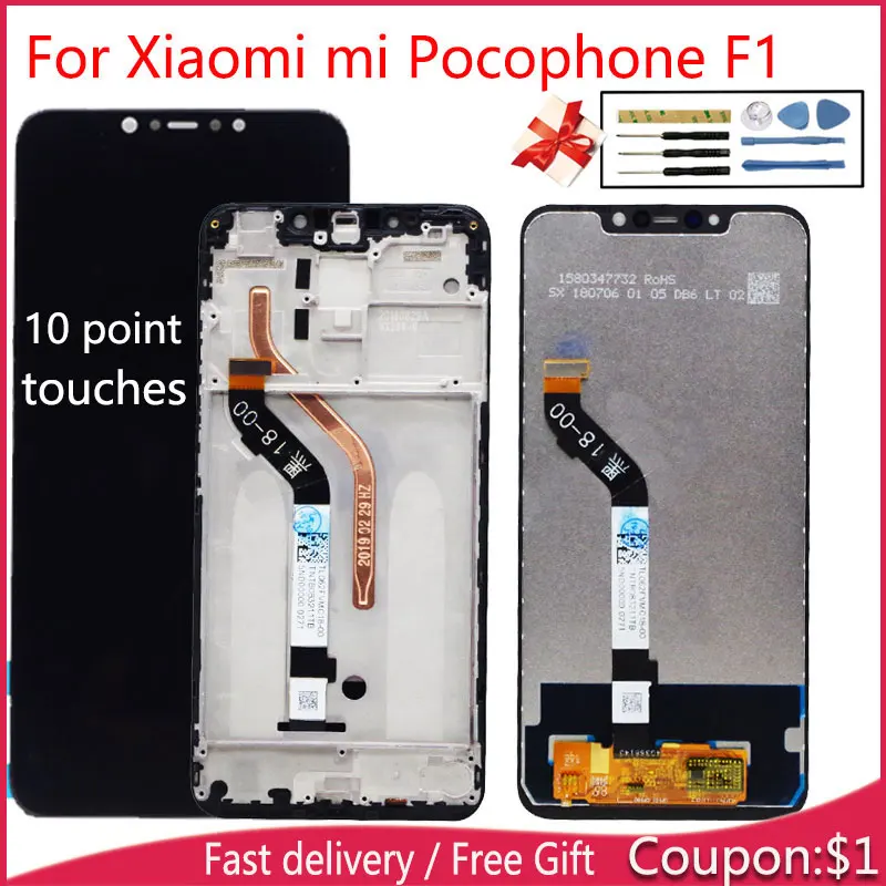 Good LCD Display For XiaoMi Pocophone F1 / poco F1 LCD Display with Touch Sensor Complete Assembly
Good LCD Display For XiaoMi Pocophone F1 / poco F1 LCD Display with Touch Sensor Complete Assembly