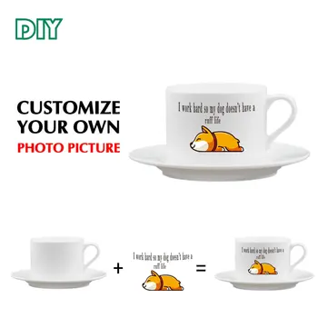 Blank sublimation bone china coffee mug with plate set for custom photo printing
Blank sublimation bone china coffee mug with plate set for custom photo printing