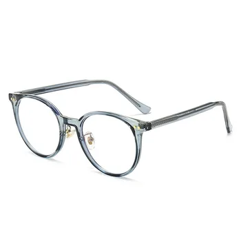 new retro round TR glasses frame sheet metal temples light texture flat mirror anti-blue light finished men and women same style 
new retro round TR glasses frame sheet metal temples light texture flat mirror anti-blue light finished men and women same style