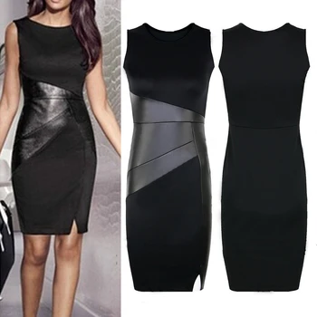Fashion Lady Patchwork Sleeveless Slit Bodycon Midi Cocktail Party Banquet Dress
Fashion Lady Patchwork Sleeveless Slit Bodycon Midi Cocktail Party Banquet Dress
