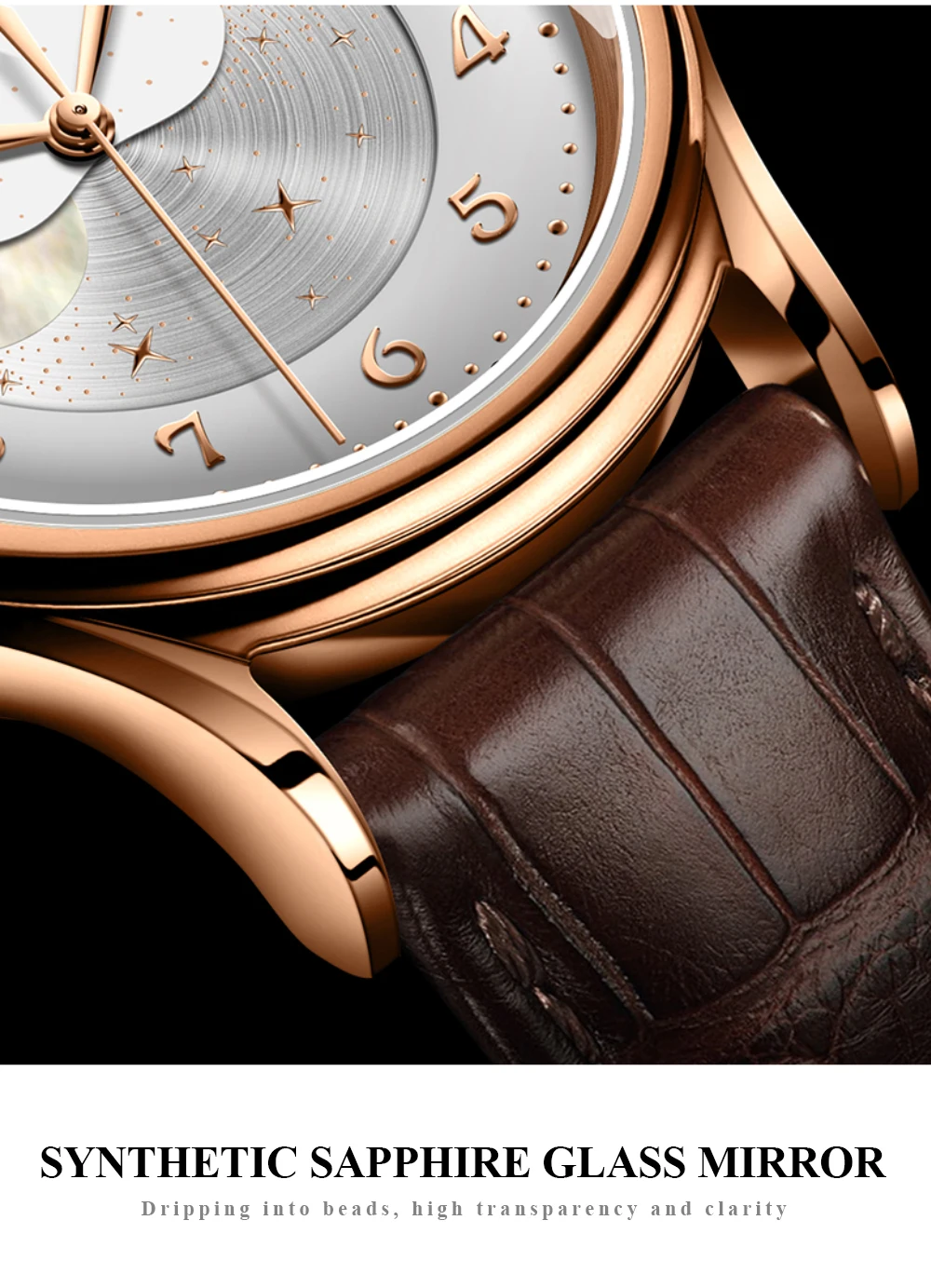 Lobinni Luxury Brand Seagull Movement Automatic Men Watch Business Men Mechanical Watches Waterproof Leather relogios masculino