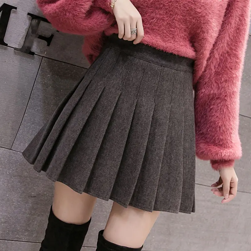 Spring summer autumn winter pleated skir women high-waisted anti-walking light a-word skirt with thick hair college wind skirt
Spring summer autumn winter pleated skir women high-waisted anti-walking light a-word skirt with thick hair college wind skirt