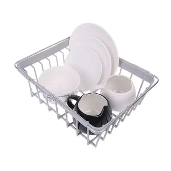 Kitchen Adjustable Metal Dinnerware Plate Dishes Cup Sink Drying Storage Rack Fruit Vegetable Drainer Basket LX9C
Kitchen Adjustable Metal Dinnerware Plate Dishes Cup Sink Drying Storage Rack Fruit Vegetable Drainer Basket LX9C