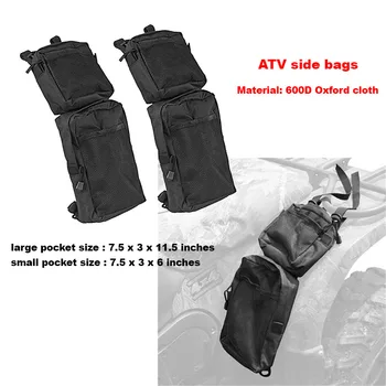 1 Pair Black Waterproof Cargo Storage Hunting Fender Side Bags For ATV UTV 4-Wheeler Universal Motorcycle Mudguard Oxford cloth
1 Pair Black Waterproof Cargo Storage Hunting Fender Side Bags For ATV UTV 4-Wheeler Universal Motorcycle Mudguard Oxford cloth