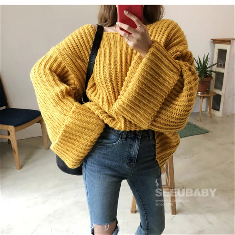 Ins Korean Style Chic Simple Solid Sweater for Ladies Elegant Simple All-match Sweater 2020 New Autumn Winter Women's Clothing
Ins Korean Style Chic Simple Solid Sweater for Ladies Elegant Simple All-match Sweater 2020 New Autumn Winter Women's Clothing