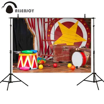 Allenjoy Circus Backstage Retro Photography Background Drum Suitcase Birthday Party Newborn Child Backdrop for Photo Studio 
Allenjoy Circus Backstage Retro Photography Background Drum Suitcase Birthday Party Newborn Child Backdrop for Photo Studio
