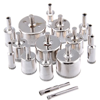16 Pcs Tile Power Tools Drill Bit Ceramic Hole Accessories Glass Diamond Coated Sets Saw Marble Drilling 6-50mm
16 Pcs Tile Power Tools Drill Bit Ceramic Hole Accessories Glass Diamond Coated Sets Saw Marble Drilling 6-50mm