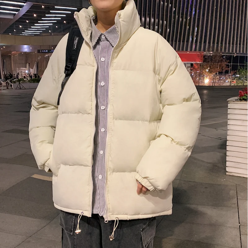Korean Fashion Windproof Winter Parkas Men Zipper Jacket Beige Green Black Coats Men Soft Comfort Outwear S-3XL 
Korean Fashion Windproof Winter Parkas Men Zipper Jacket Beige Green Black Coats Men Soft Comfort Outwear S-3XL