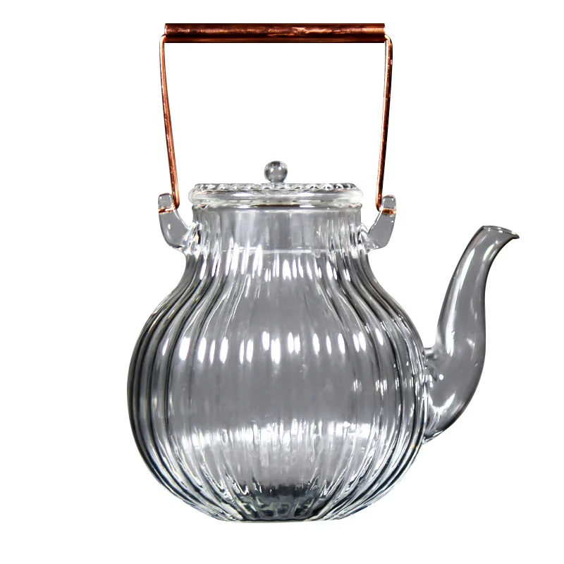 Quality Glass Holding pot heat-resistant glass teapot crane head boiling kung fu tea set tea ceremony copper handle
Quality Glass Holding pot heat-resistant glass teapot crane head boiling kung fu tea set tea ceremony copper handle