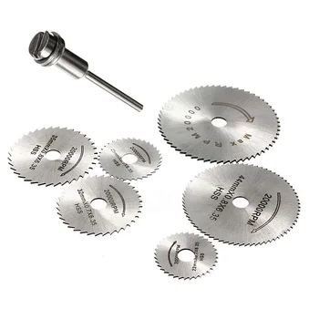 6Pcs HSS Metal Circular Saw Disc Wheel Blades Cut Off Drill Rotary Tools Fine Precision Cuts For Small Cut Off Jobs High Quality
6Pcs HSS Metal Circular Saw Disc Wheel Blades Cut Off Drill Rotary Tools Fine Precision Cuts For Small Cut Off Jobs High Quality