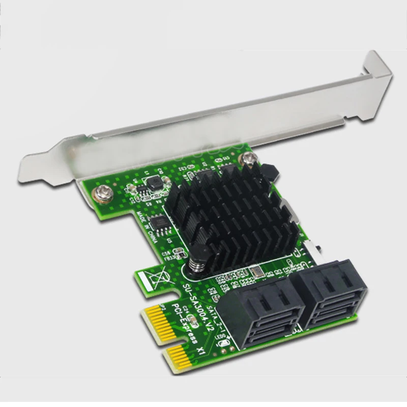 88SE9215 Chip PCIE to SATA Card PCI-E Adapter PCI Express to SATA3.0 Expansion Card 4Port SATA III Converter for SSD Hard Drive
88SE9215 Chip PCIE to SATA Card PCI-E Adapter PCI Express to SATA3.0 Expansion Card 4Port SATA III Converter for SSD Hard Drive
