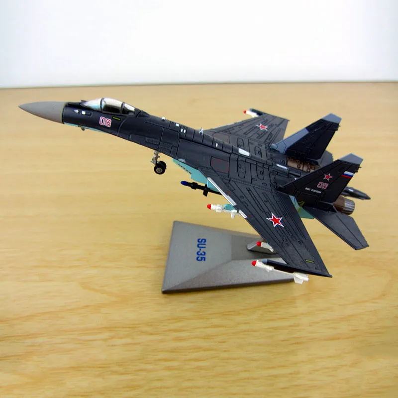 

1:144 Soviet Union Navy Army Su 35 Fighter Aircraft Russia Airplane Models Adult Children Gift Toys for Display Show Collections