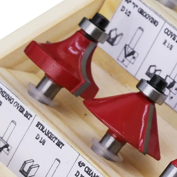 Router Bit Set 1/4 Inch Shank Milling Cutter Tool Kit with Wooden Case for Home Improvement DIY
Router Bit Set 1/4 Inch Shank Milling Cutter Tool Kit with Wooden Case for Home Improvement DIY