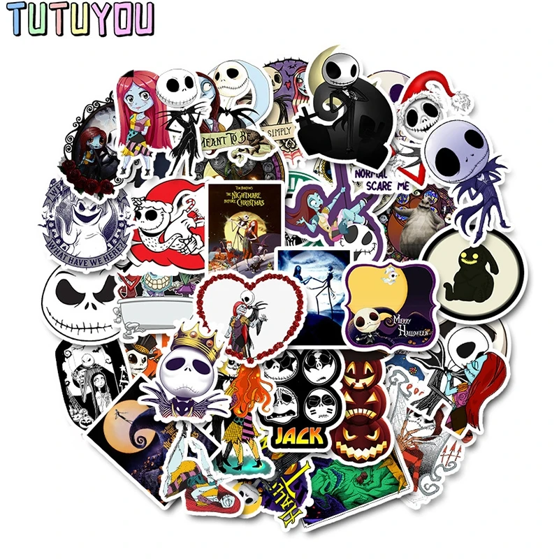 PC271 50pcs The Nightmare Before Christmas Halloween Sticker For Laptop Moto Skateboard Luggage Guitar Decal Toy Stickers
PC271 50pcs The Nightmare Before Christmas Halloween Sticker For Laptop Moto Skateboard Luggage Guitar Decal Toy Stickers