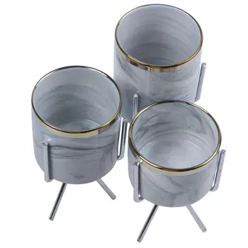 Nordic Marble Pattern Vase Ceramic Iron Art Vase Rose Gold Silver Tabletop Green Plant Flower Pot Home Office Vases Decorative, 
Nordic Marble Pattern Vase Ceramic Iron Art Vase Rose Gold Silver Tabletop Green Plant Flower Pot Home Office Vases Decorative,