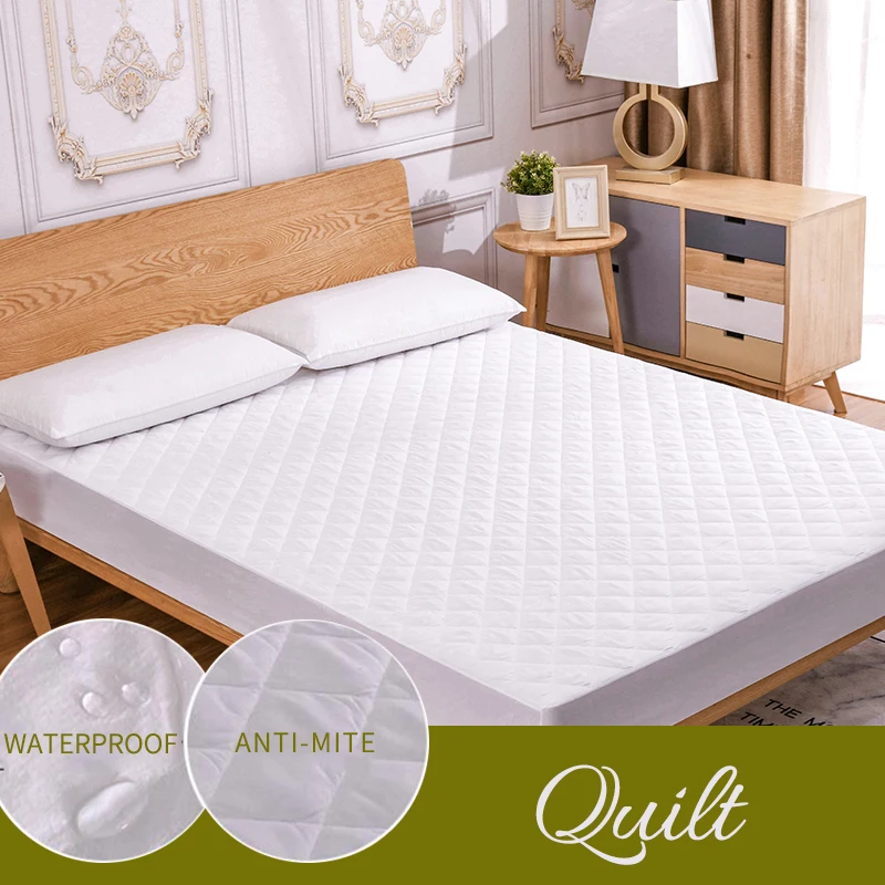 Bed Cover Brushed Fabric Quilted Mattress Protector Waterproof Mattress Topper for Bed Anti-mite Mattress Cover copri rete letto
Bed Cover Brushed Fabric Quilted Mattress Protector Waterproof Mattress Topper for Bed Anti-mite Mattress Cover copri rete letto