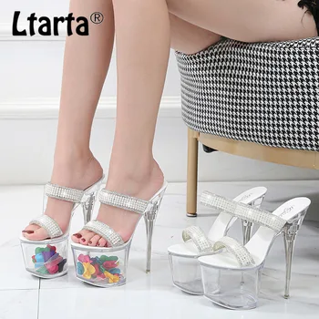 LTARTA 2020 Transparent Super High Heel Thin Heel Summer Female Waterproof Platform Pearl Sexy Fairy Sandals LFD
LTARTA 2020 Transparent Super High Heel Thin Heel Summer Female Waterproof Platform Pearl Sexy Fairy Sandals LFD