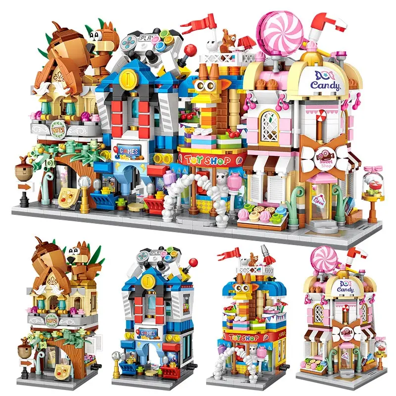 LOZ Building block Mini City stree View Scene Cinema Retail Store Candy Shop Architectures Models brick Toy for Children gifts
LOZ Building block Mini City stree View Scene Cinema Retail Store Candy Shop Architectures Models brick Toy for Children gifts
