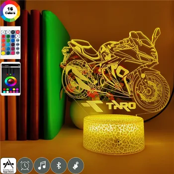 App Control Motorcycle Racing 3D LED Night Lights RGB 7 Colors USB Touch Remote Table Lamp Home Party Decor Kids Christmas Lamp
App Control Motorcycle Racing 3D LED Night Lights RGB 7 Colors USB Touch Remote Table Lamp Home Party Decor Kids Christmas Lamp