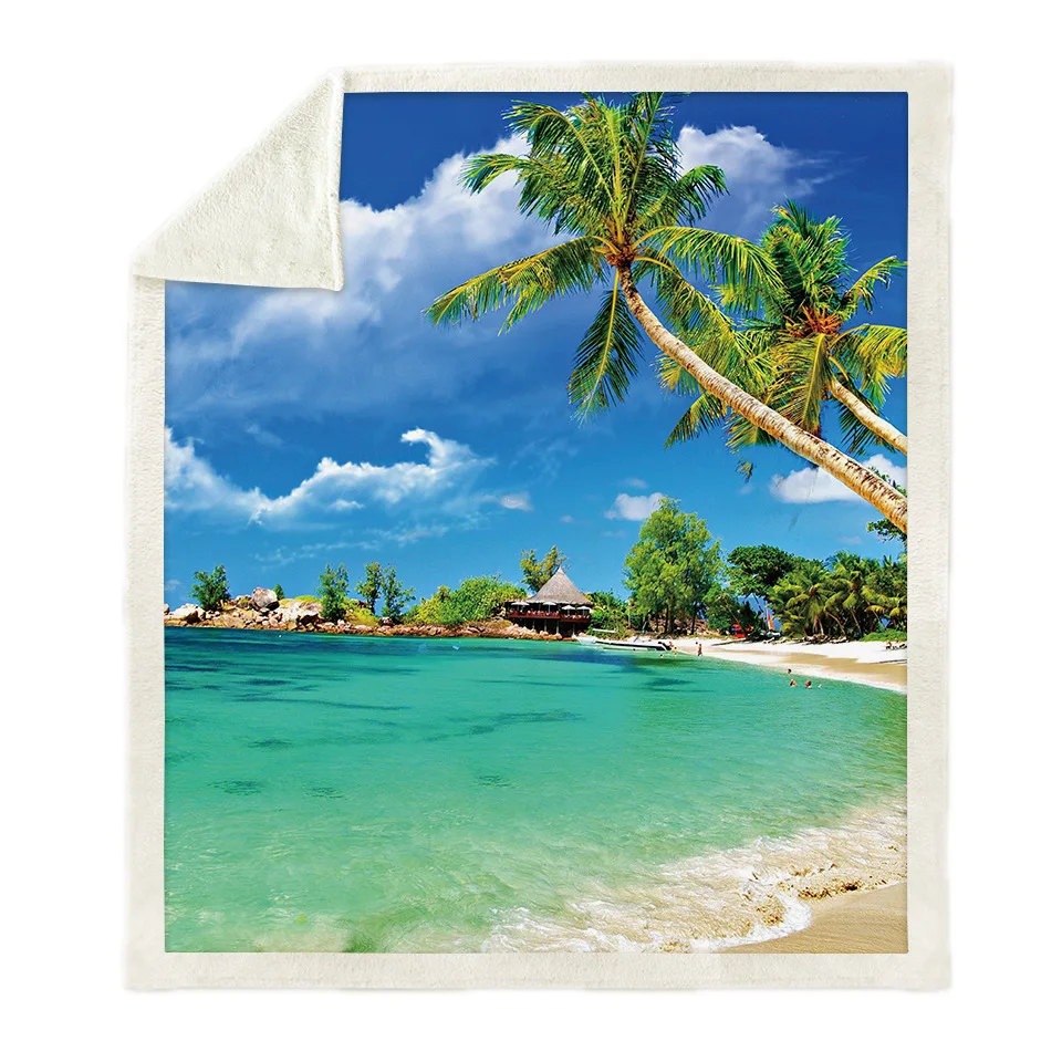 Explosive Blanket Airable Cover Thick Double Layer Plush 3D Digital Printing Blanket Beach Series
Explosive Blanket Airable Cover Thick Double Layer Plush 3D Digital Printing Blanket Beach Series