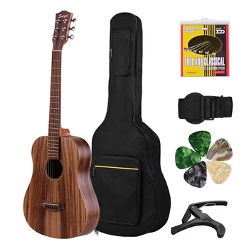 Acoustic Guitar 34 Inch Teakwood Material Guitar with Gig Bag Strap Spare Strings Capo Picks Guitars Kit for Beginners
Acoustic Guitar 34 Inch Teakwood Material Guitar with Gig Bag Strap Spare Strings Capo Picks Guitars Kit for Beginners