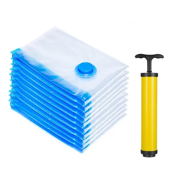 10pcs Clear Vacuum Storage Bags with a Hand Pumps Travel Space Saver Garment Seal Bag HYD88
10pcs Clear Vacuum Storage Bags with a Hand Pumps Travel Space Saver Garment Seal Bag HYD88