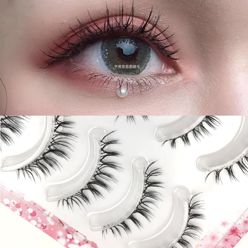 5 Pairs of False Eyelashes Natural Simulation Thick Hand-sharpened Fiber Soft Grafted Eyelashes Beginner Makeup Tool Eyelashes
5 Pairs of False Eyelashes Natural Simulation Thick Hand-sharpened Fiber Soft Grafted Eyelashes Beginner Makeup Tool Eyelashes