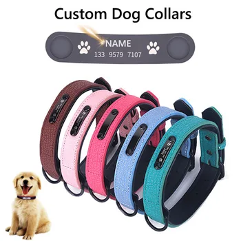 Dog Collars Personalized Custom Leather Dog Collar Name ID Tags For Small Medium Large Dogs Pitbull Bulldog Beagle Correa Perro
Dog Collars Personalized Custom Leather Dog Collar Name ID Tags For Small Medium Large Dogs Pitbull Bulldog Beagle Correa Perro