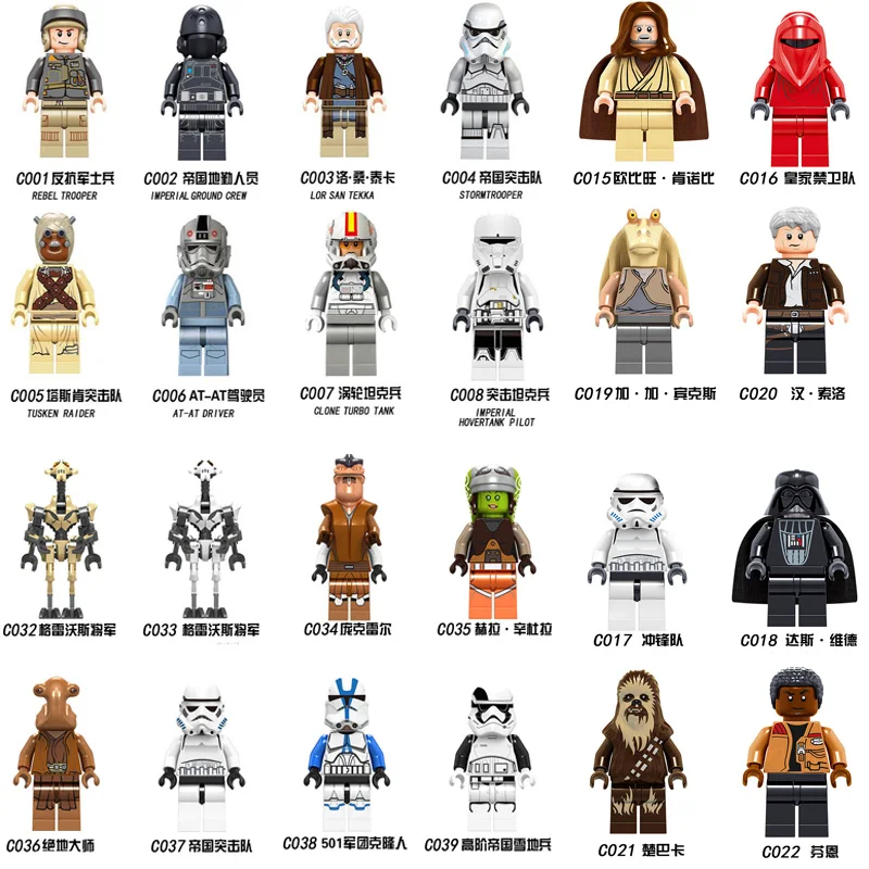 Single Sale Legoelys Star Wars Building Block Han Solo Luke Darth Vader Yoda Leia R2D2 Toys Compatible Starwars Legoelys Figures
Single Sale Legoelys Star Wars Building Block Han Solo Luke Darth Vader Yoda Leia R2D2 Toys Compatible Starwars Legoelys Figures