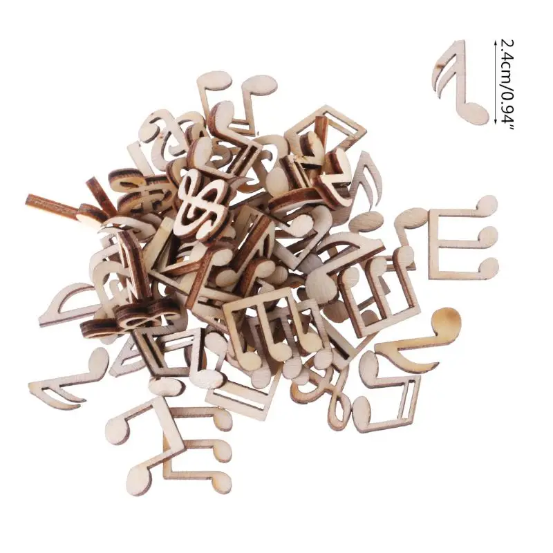 100pcs Laser Cut Wood Music Note Embellishment Wooden Shape Craft Wedding Decor Scrapbooking DIY Accessories
100pcs Laser Cut Wood Music Note Embellishment Wooden Shape Craft Wedding Decor Scrapbooking DIY Accessories