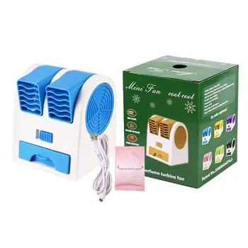 2 air outlets mini two-hole electric fan leafless cooling fan silent fragrance portable USB desktop small fan
2 air outlets mini two-hole electric fan leafless cooling fan silent fragrance portable USB desktop small fan