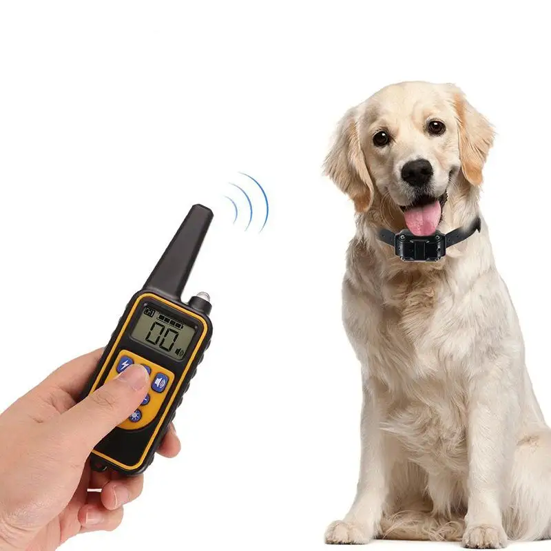 800M Dog Training Electric Shock Collar Perro Anti Bark Waterproof And LED Recharge LCD Display Portable Pet Supplies For Dogs
800M Dog Training Electric Shock Collar Perro Anti Bark Waterproof And LED Recharge LCD Display Portable Pet Supplies For Dogs