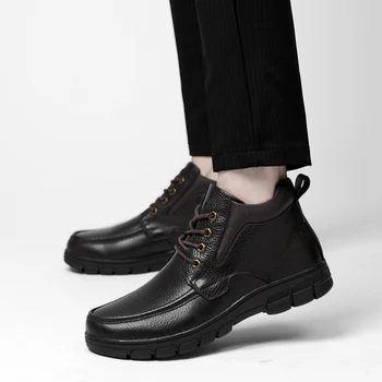 Winter Boots Men Cow Genuine Leather Shoes Men Casual Shoes Fashion Motorcycle boots Male Footwear Man Ankle Boots big size 48
Winter Boots Men Cow Genuine Leather Shoes Men Casual Shoes Fashion Motorcycle boots Male Footwear Man Ankle Boots big size 48