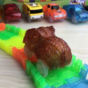 Dinosaur Track Cars Compatible with Magic Tracks and Neo Tracks Light Up Racing Track Accessories with 3 Flashing LED Lights
Dinosaur Track Cars Compatible with Magic Tracks and Neo Tracks Light Up Racing Track Accessories with 3 Flashing LED Lights