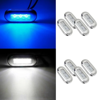 4Pcs 12V Boat Marine Signal Lamp Clear Grade Large Waterproof LED Courtesy Lights Stair Deck
4Pcs 12V Boat Marine Signal Lamp Clear Grade Large Waterproof LED Courtesy Lights Stair Deck