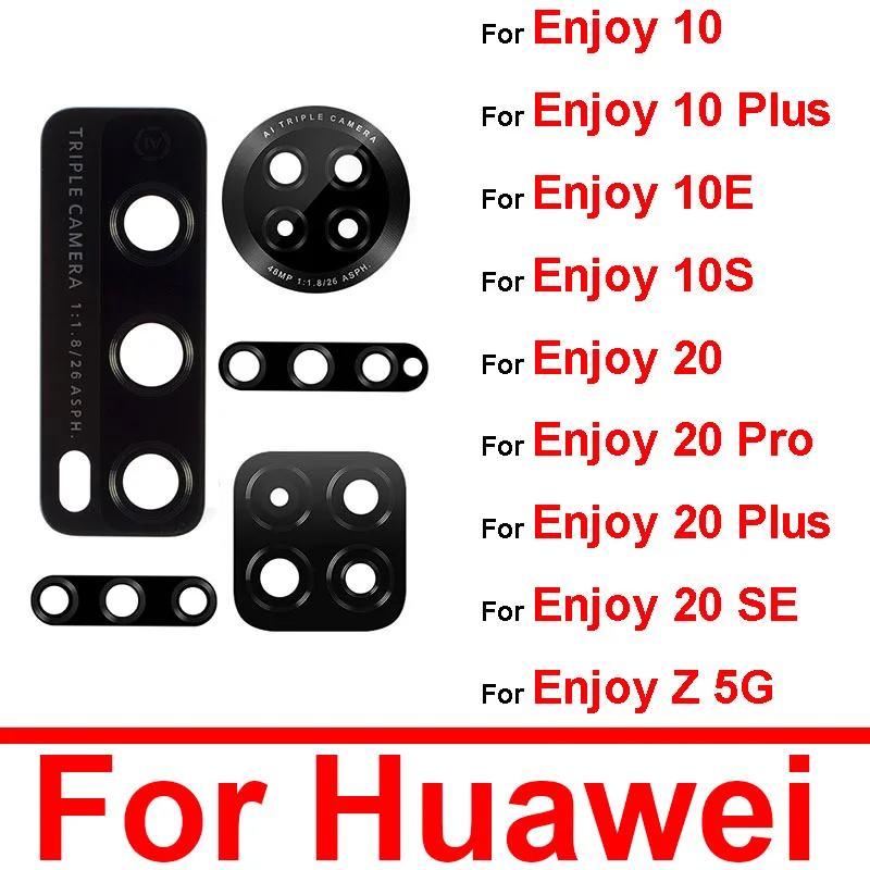 

Rear Back Camera Glass Lens For Huawei Enjoy 10 20 Plus 10e 10s 20 Pro 20SE 30E Z 5G Camera Glass Lens Adhesive Sticker Glue
