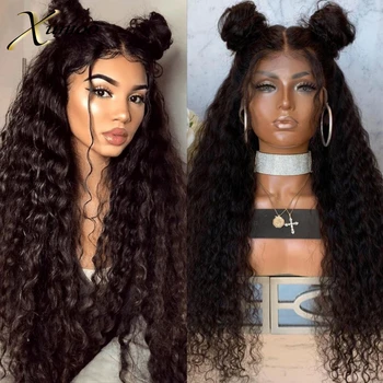XUMOO Cheap Synthetic Lace Front Wig Long Curly High Heat Resistant Natural Black Synthetic Wig With Baby Hair Wigs For Women
XUMOO Cheap Synthetic Lace Front Wig Long Curly High Heat Resistant Natural Black Synthetic Wig With Baby Hair Wigs For Women